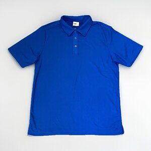 Core 365 Men's Polo Shirt Size M Royal Blue Short Sleeves Collared EUC